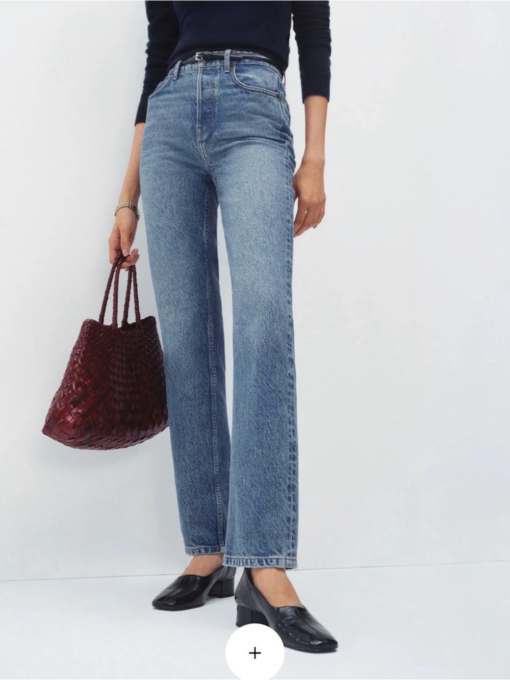 Reformation Cynthia Light Blue Denim Jeans